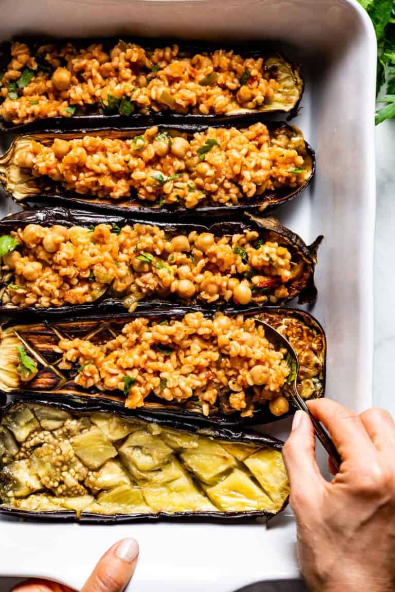 Roasted Eggplant Halves (Using Globe Eggplants) Foolproof Living