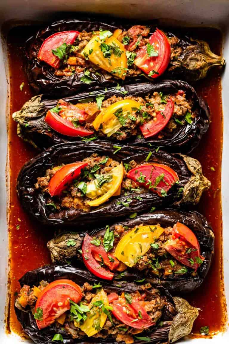 Karniyarik - Turkish Stuffed Eggplant Recipe - Foolproof Living