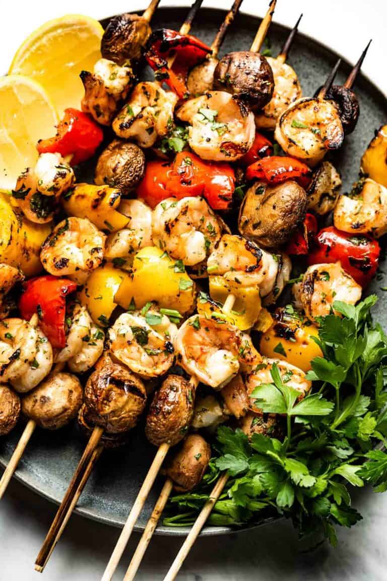 Grilled Shrimp Kabobs with Vegetables Recipe - Foolproof Living