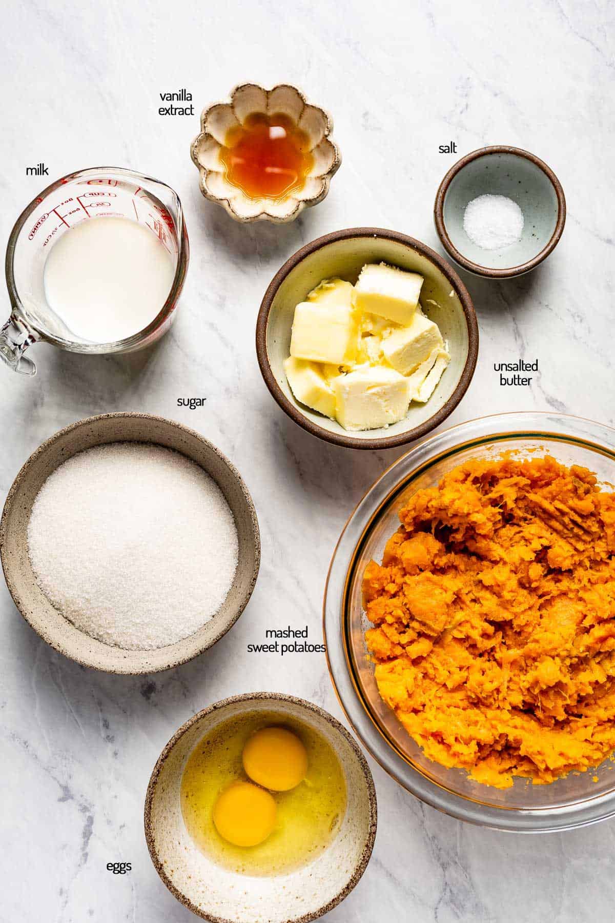 ingredients for sweet potato casserole recipe
