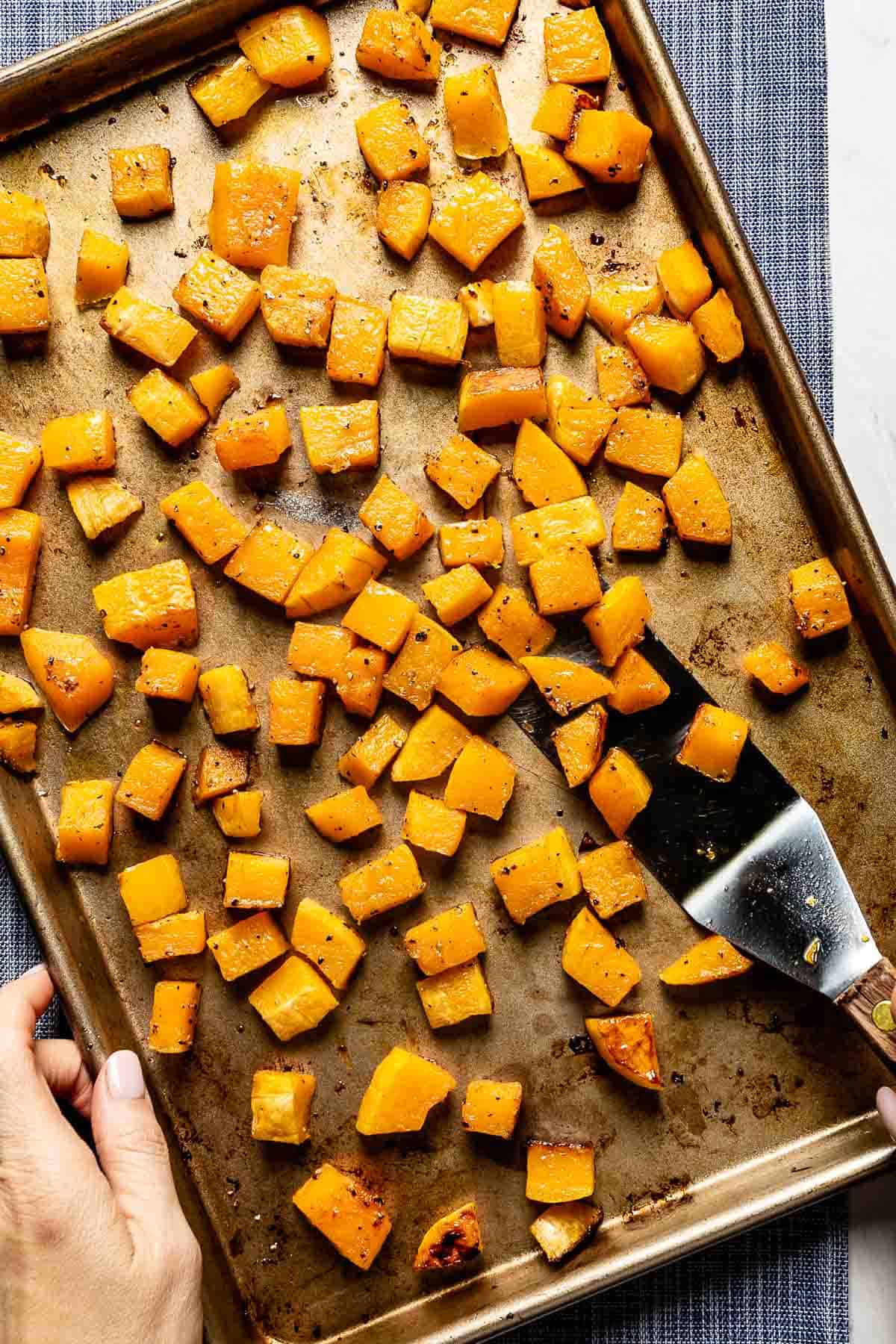 How To Roast Butternut Squash Cubes