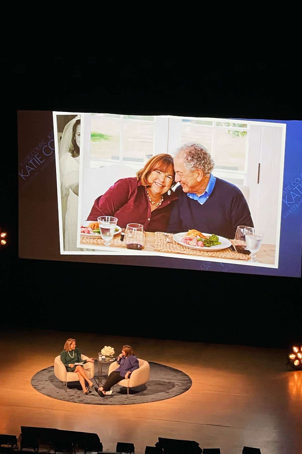 Ina Garten and Katie Couric on Stage