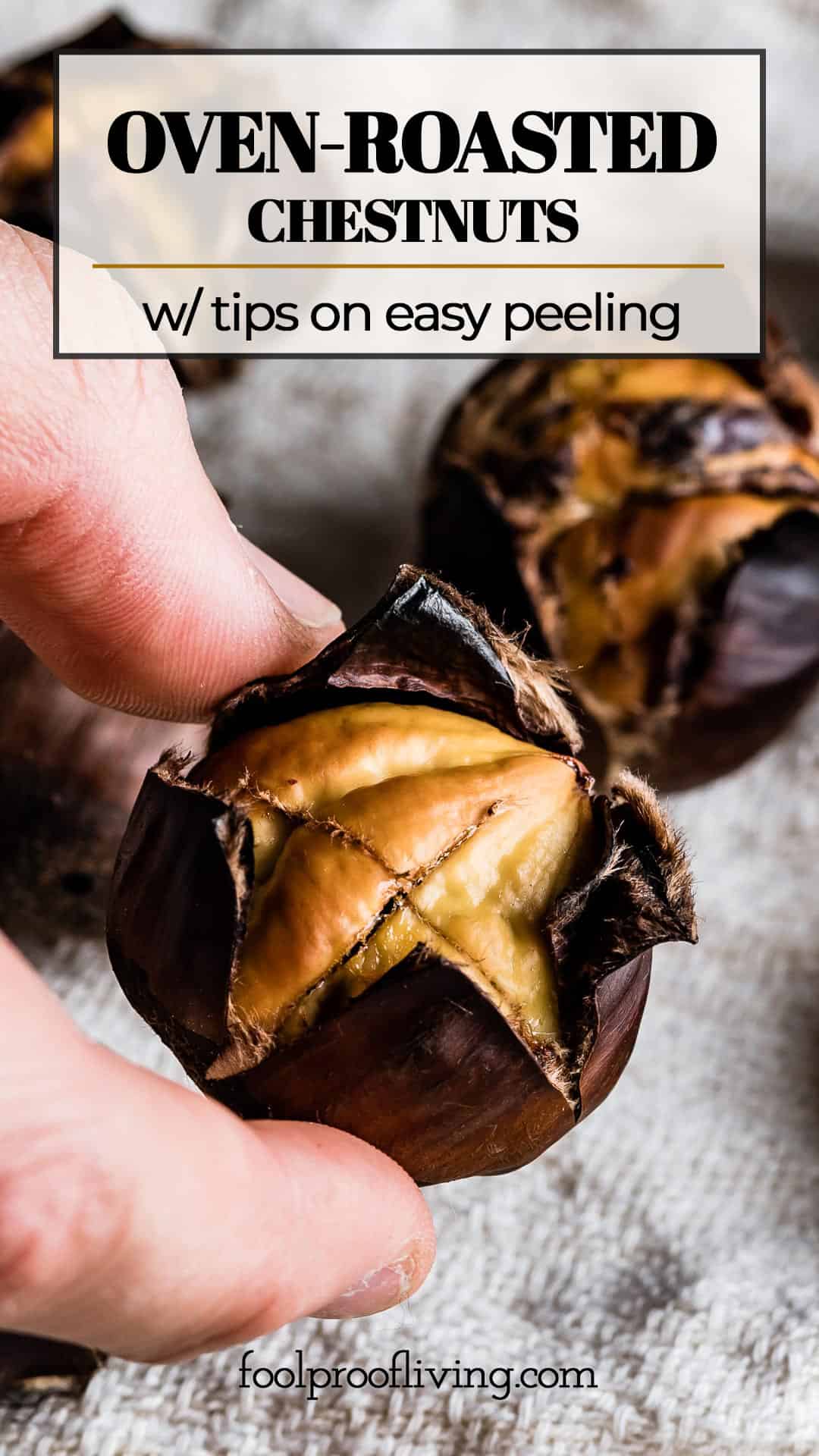 How to Roast Chestnuts in The Oven + Tips on Peeling Foolproof Living