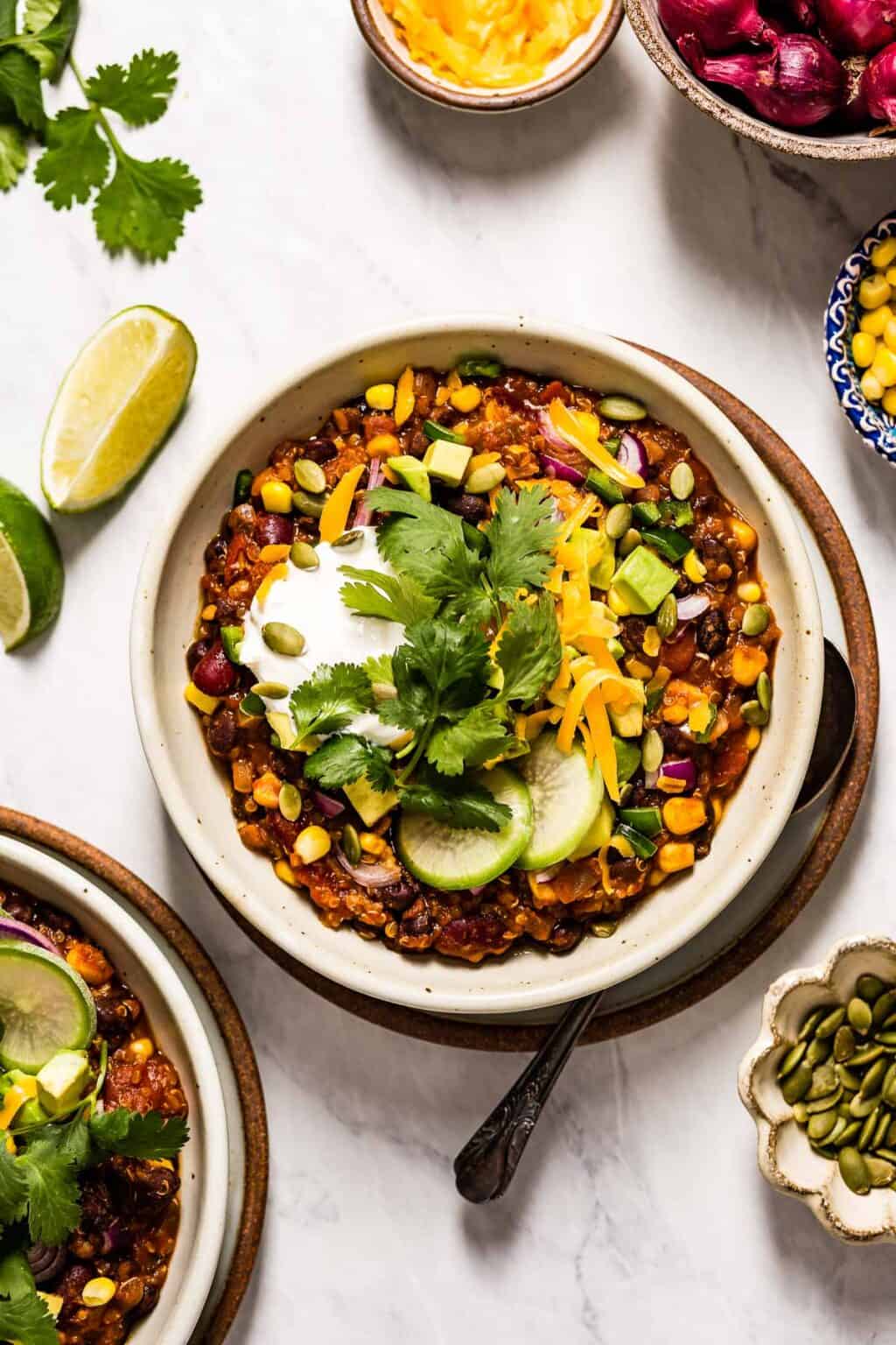 Quinoa Chili Recipe (Vegetarian & GF) - Foolproof Living