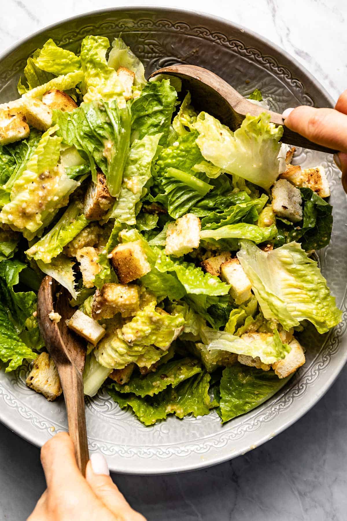 Green salad to go with Cornish Hens