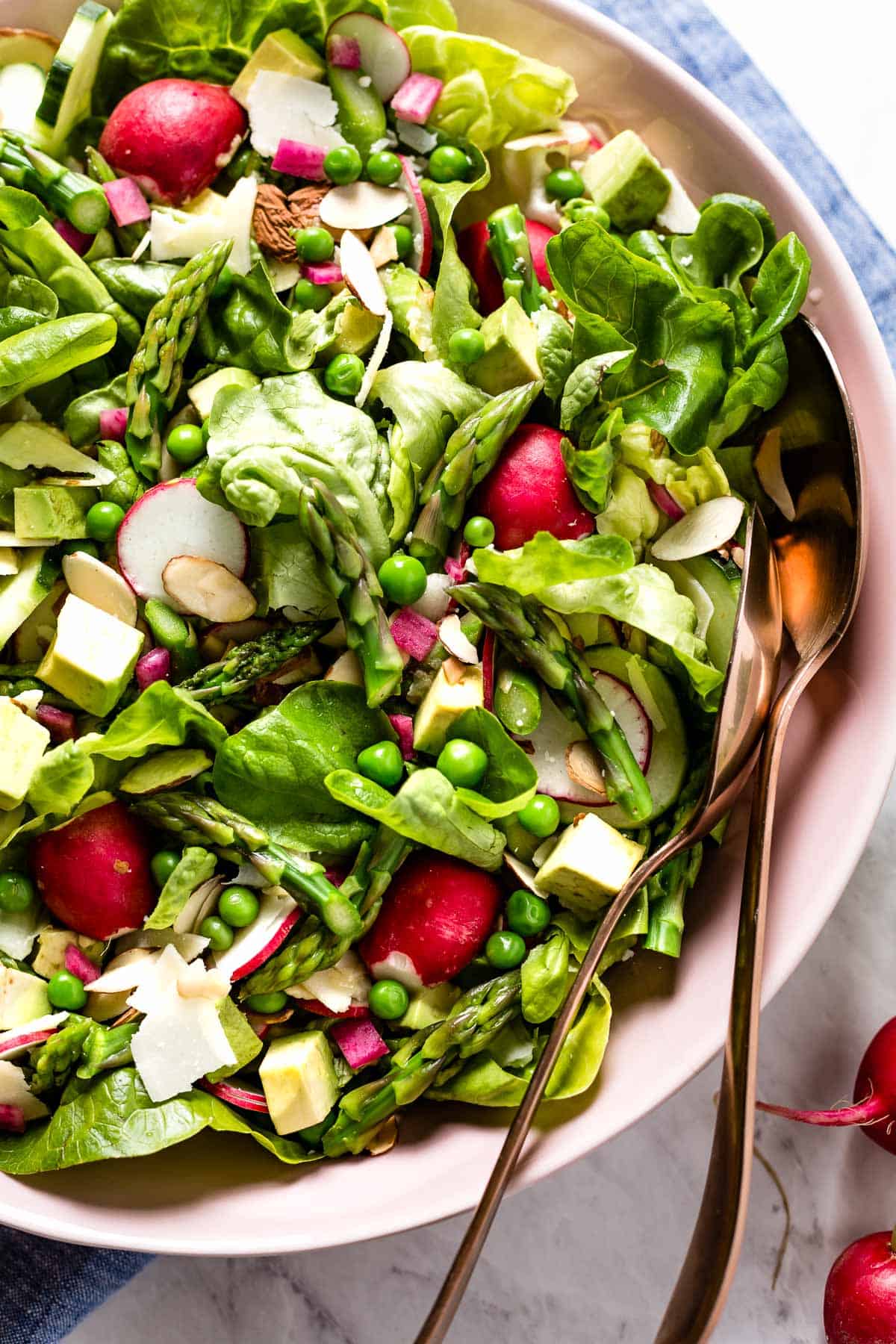 Butter lettuce salad in a bowl