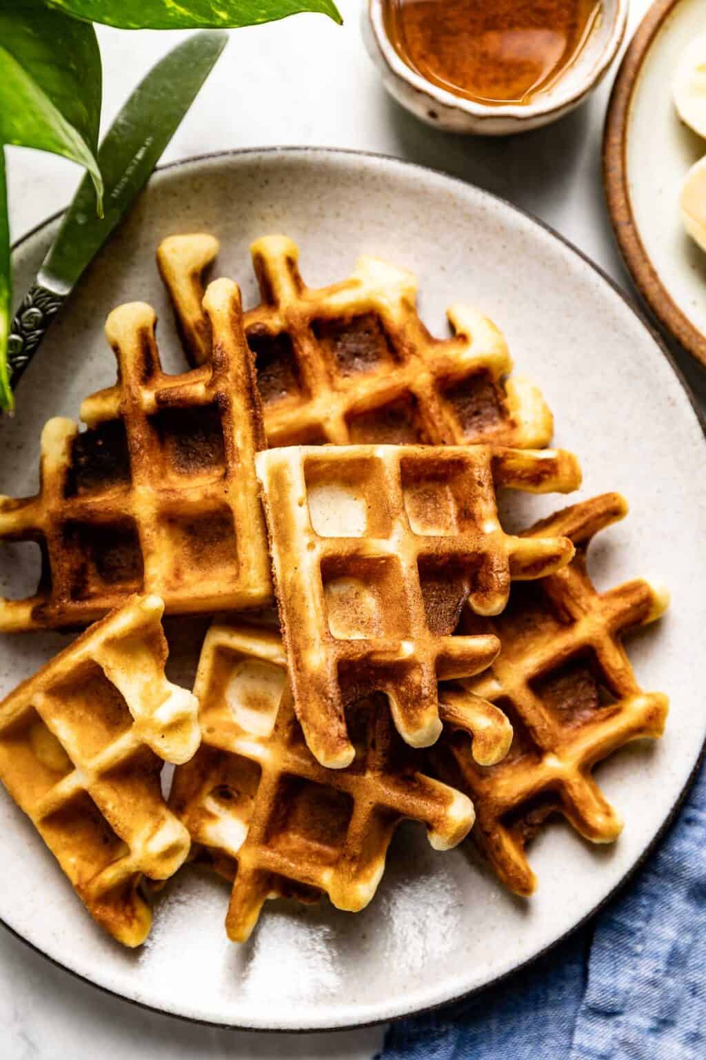 Overnight Yeasted Waffles - Belgian-Style Old-Fashioned Waffle Recipe