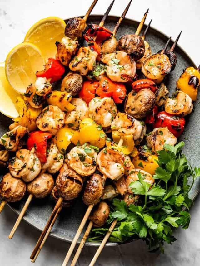 Grilled Shrimp Kabobs with Vegetables story - Foolproof Living