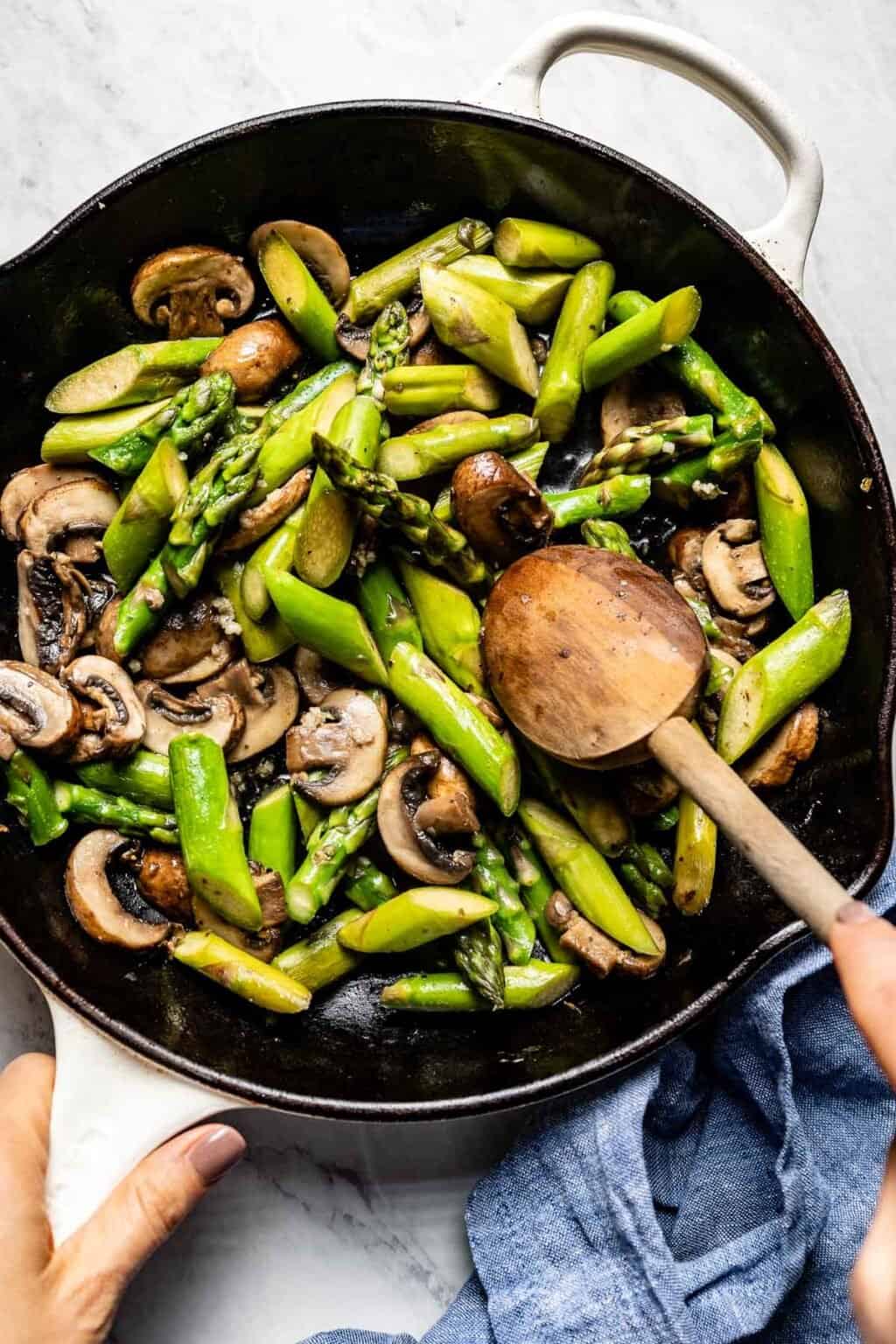 Sauteed Asparagus and Mushrooms Foolproof Living