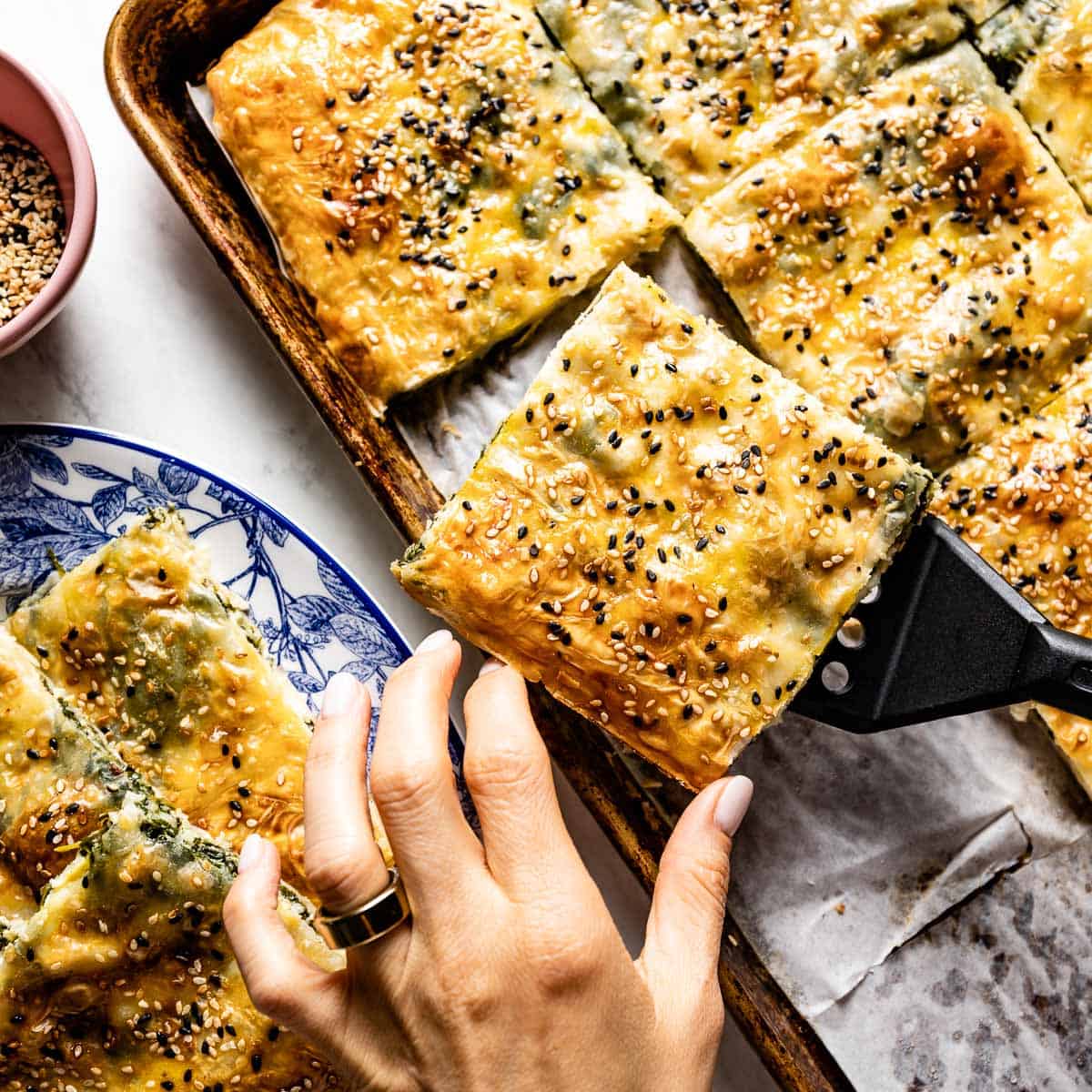 Spinach and Feta Cheese Börek - Turkish Borek Recipe
