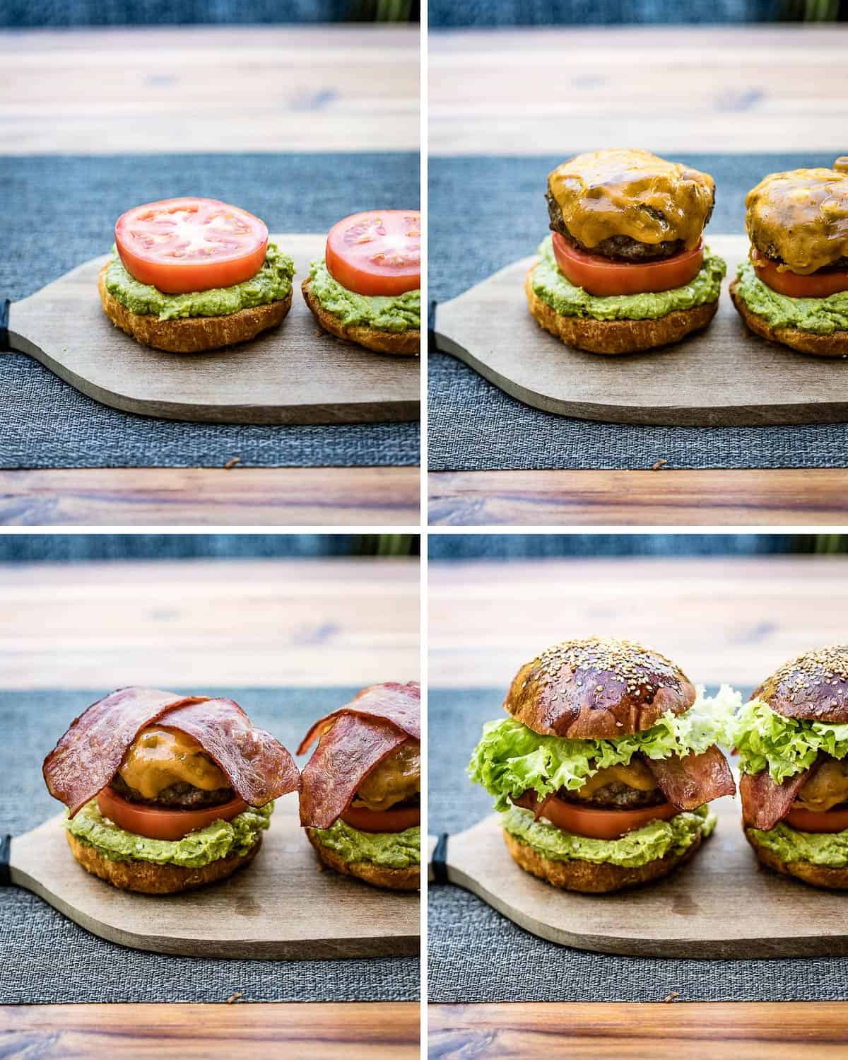 Bacon, Egg, and Avocado Burgers Recipe