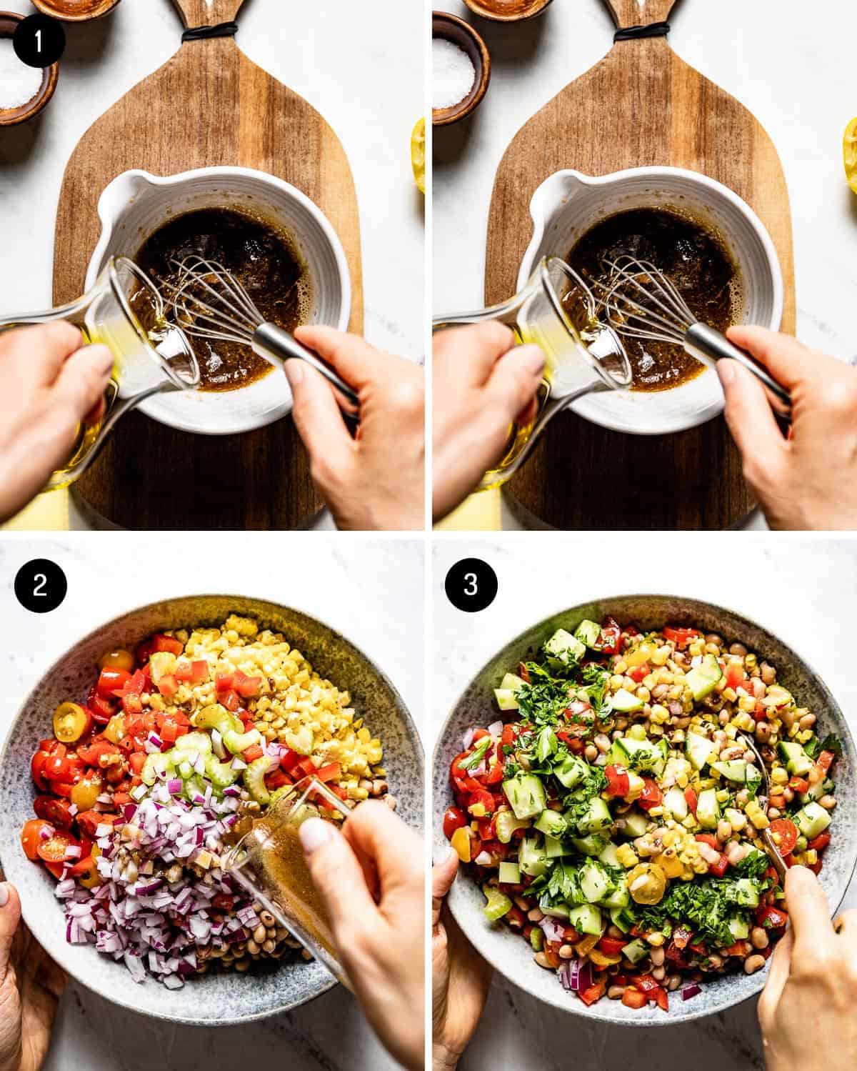 a collage of images showing how to make the recipe