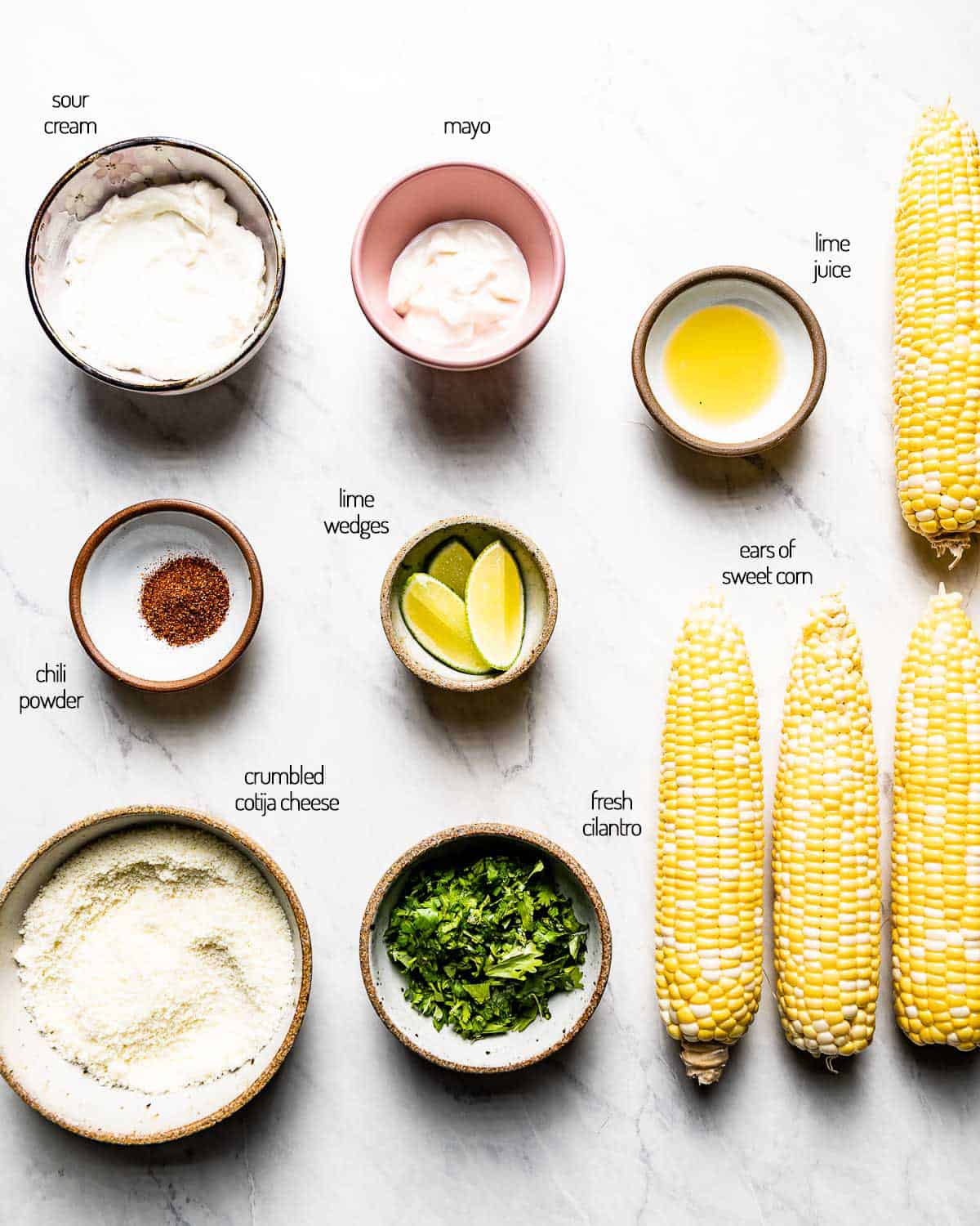 air fryer Mexican corn ingredients