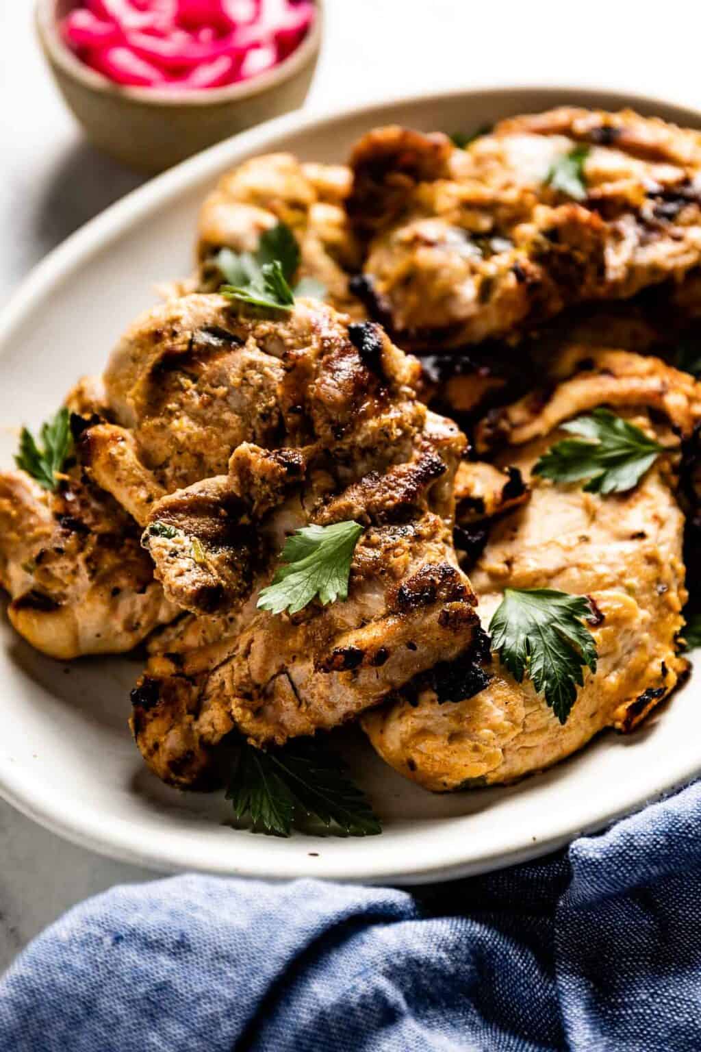 Greek Yogurt Chicken Marinade with Lemon and Garlic