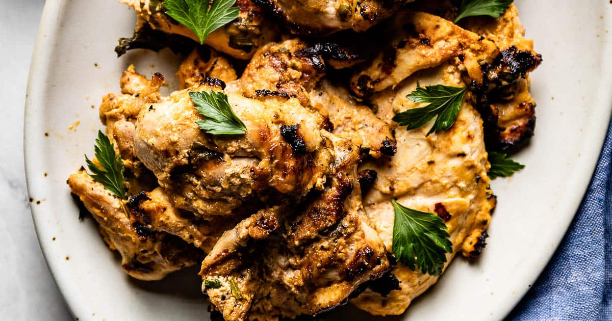 Greek Yogurt Chicken Marinade with Lemon and Garlic