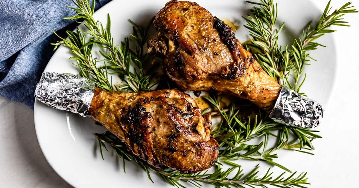 Air Fryer Roasted Turkey Legs - My Forking Life