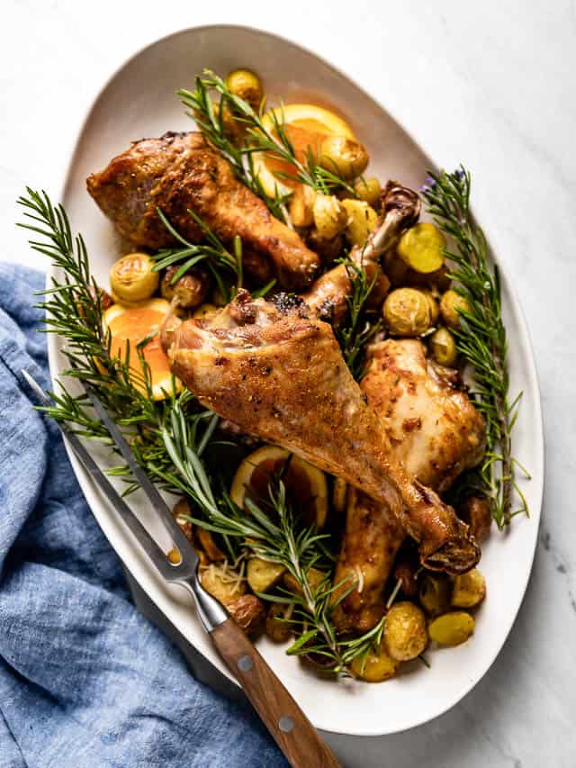 Roasted Turkey Legs - Foolproof Living