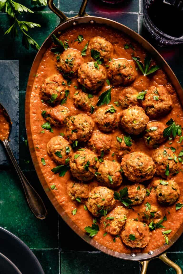 Zucchini Turkey Meatballs (Oven-Baked) - Foolproof Living