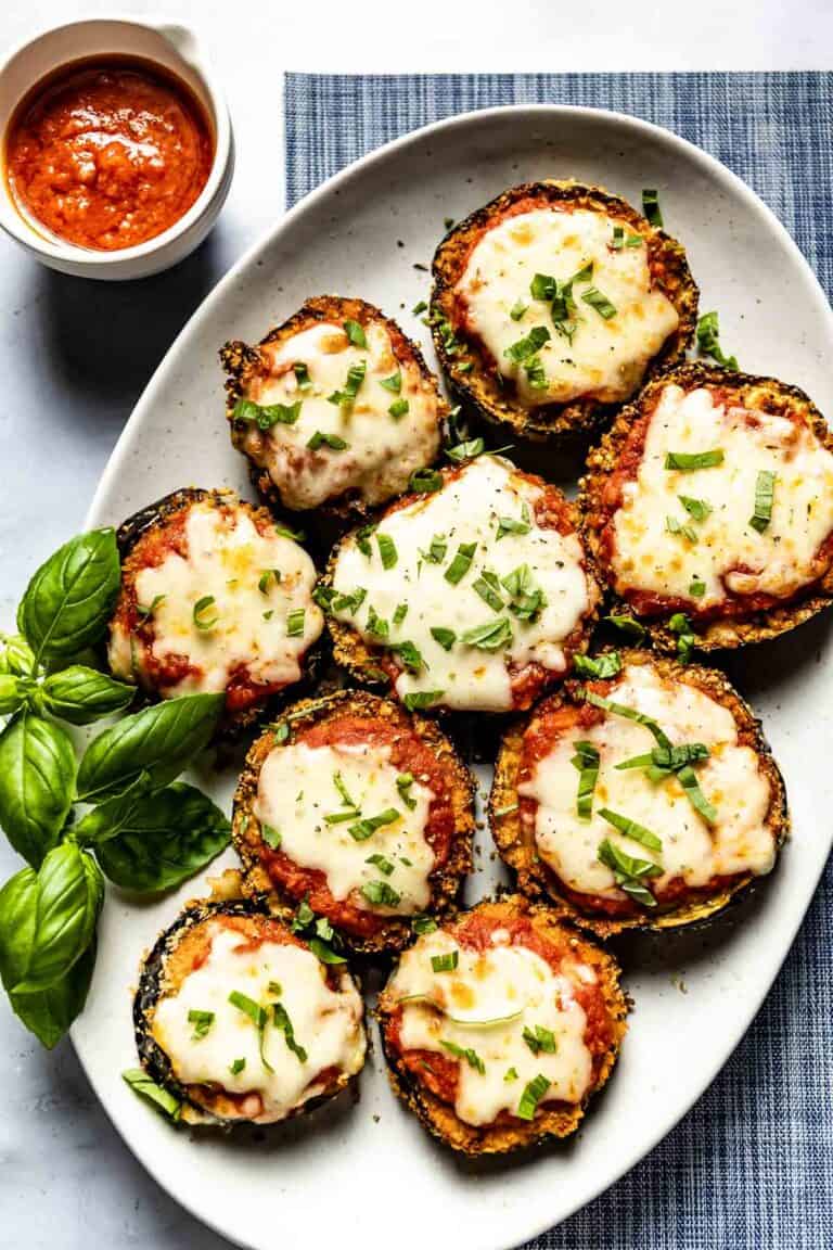 Air Fryer Eggplant Parmesan (Easy & Healthy Recipe)