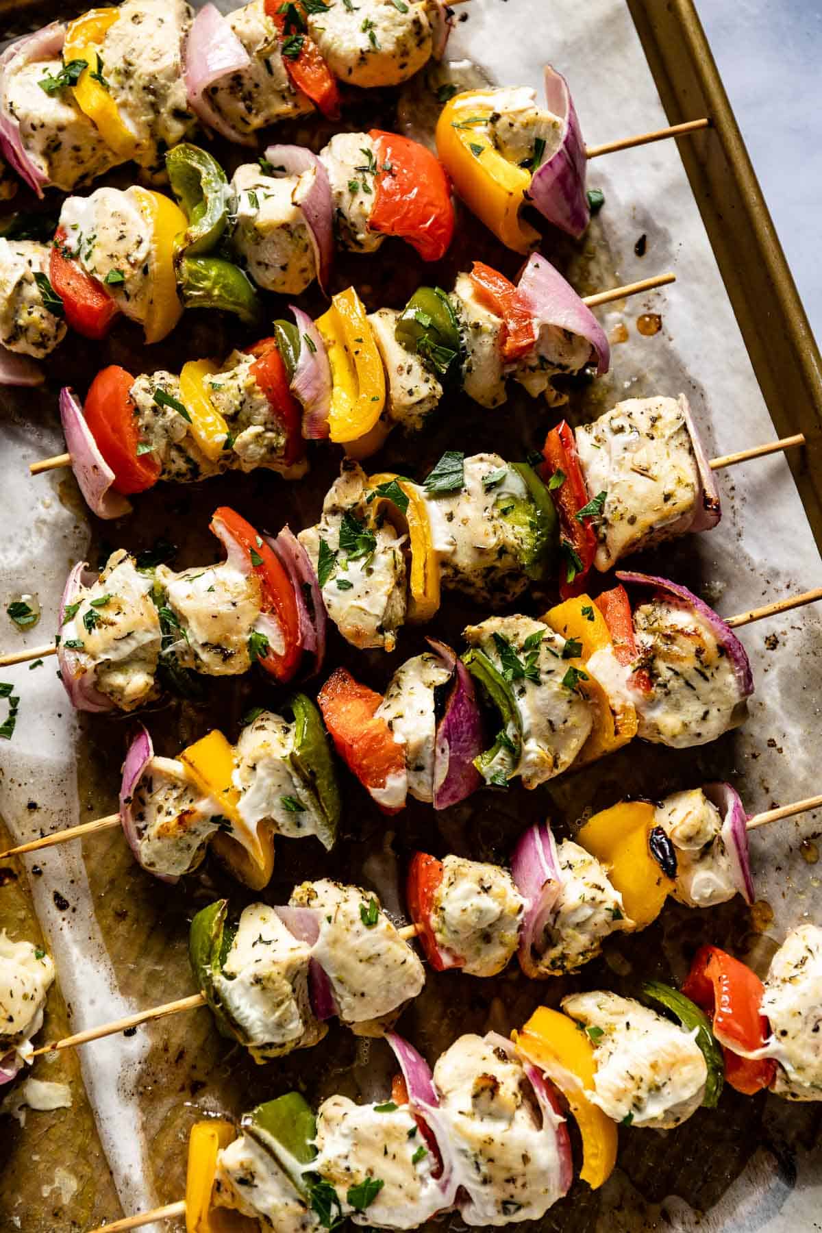 Grilled Vegetable Skewers - Slender Kitchen