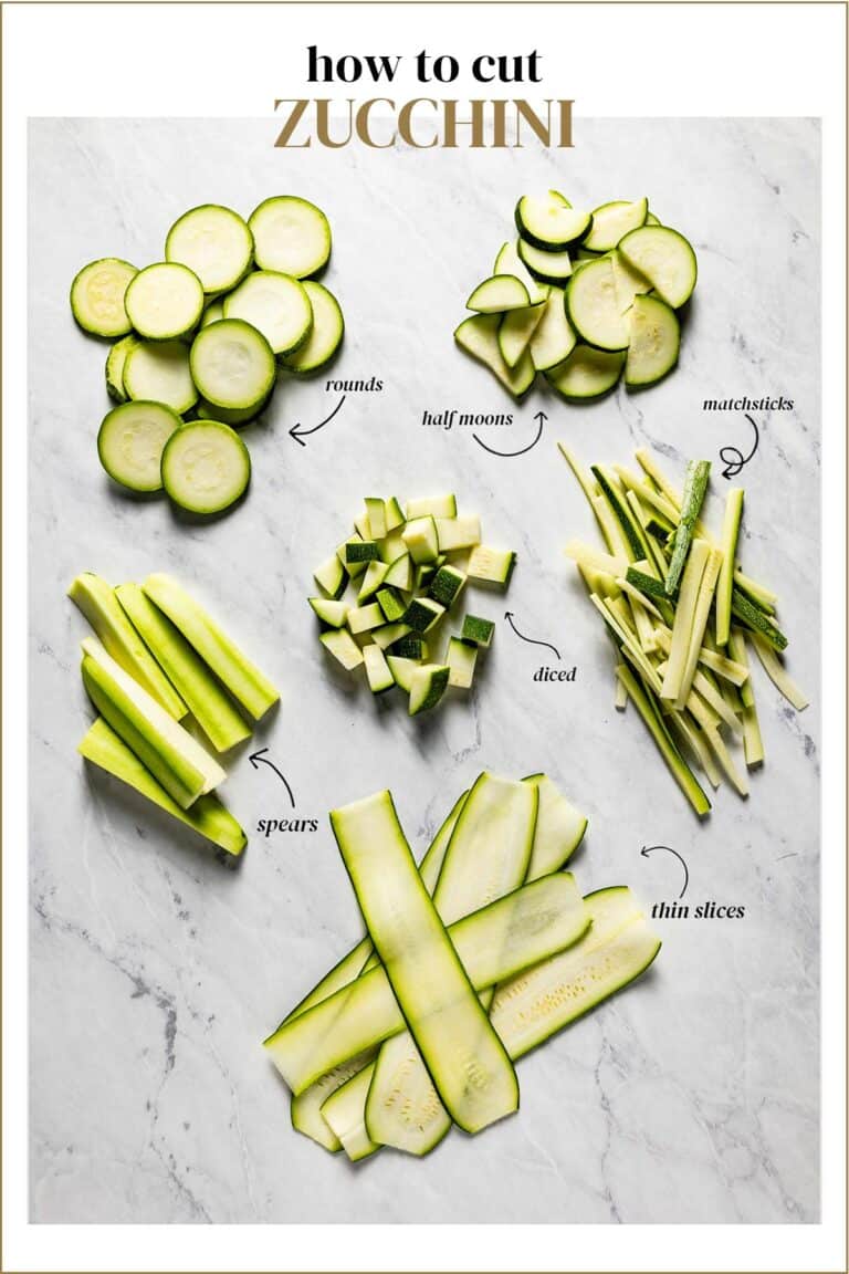 How To Cut Zucchini (6 Ways with StepbyStep Photos)