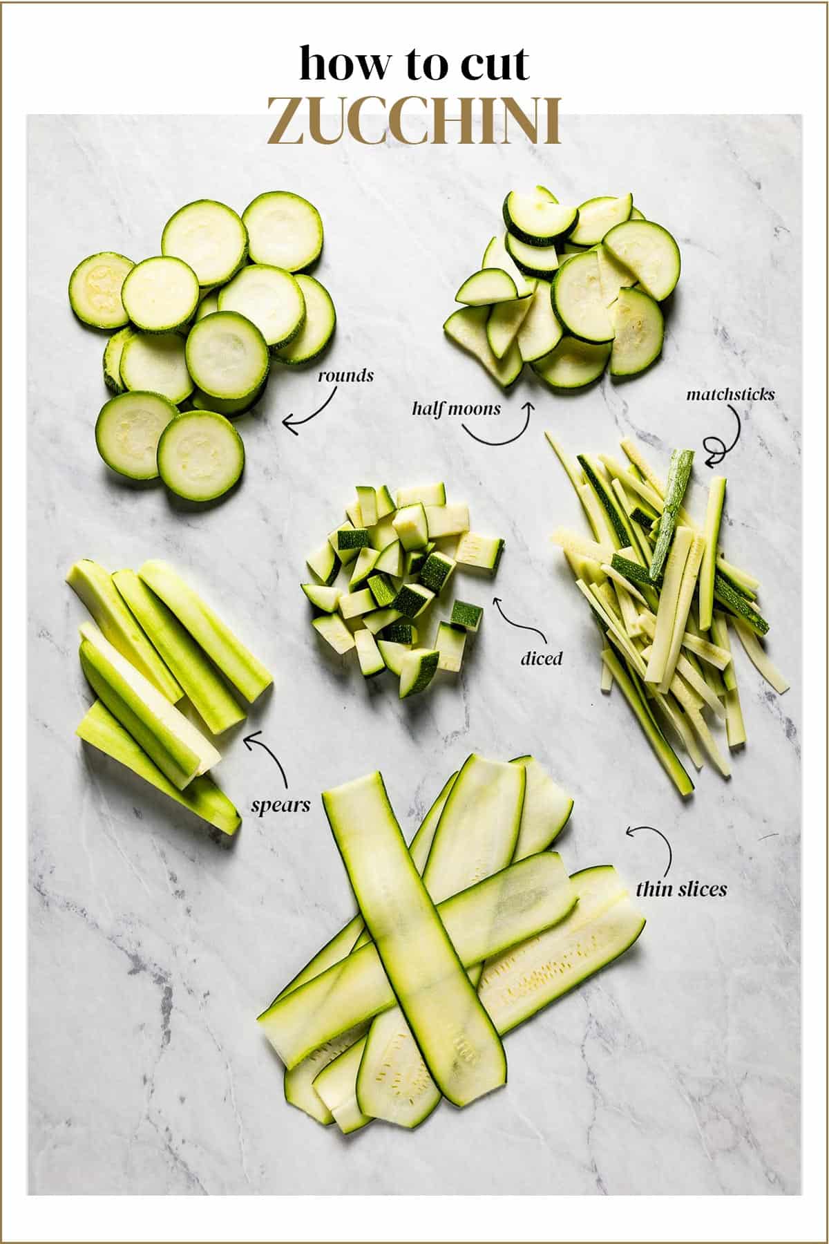 How To Cut Zucchini (6 Ways with Step-by-Step Photos)