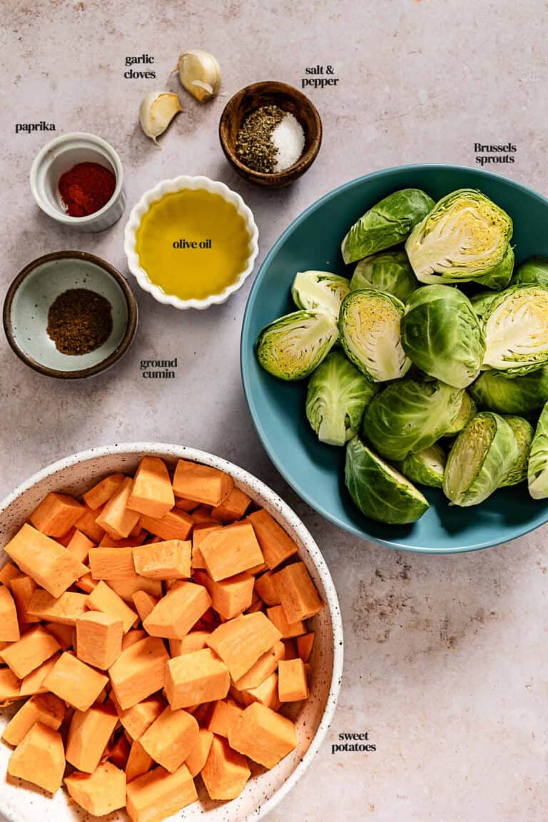 Roasted Brussels Sprouts and Sweet Potatoes Foolproof Living