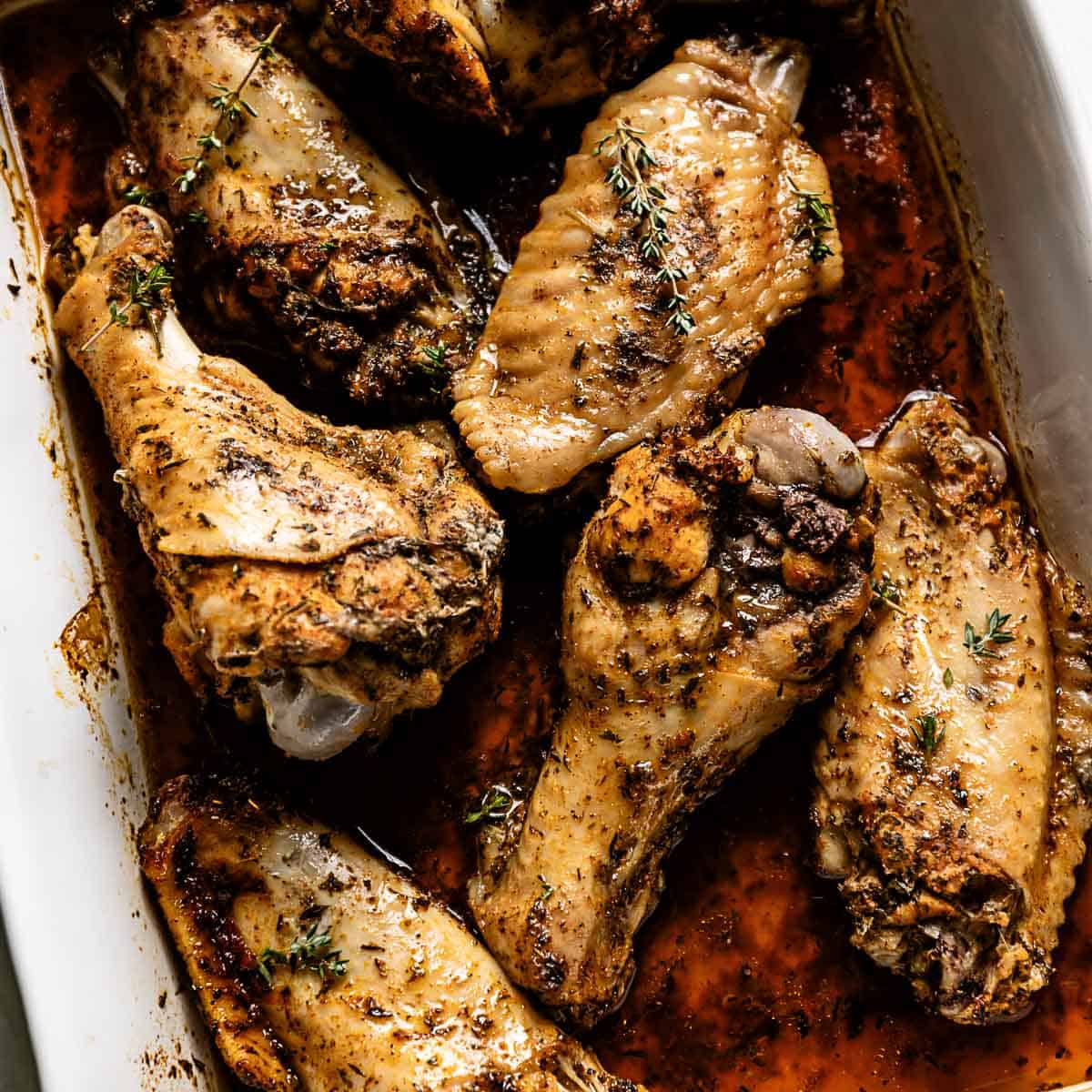 Baked Turkey Wings Recipe (Juicy with Crispy Skin)