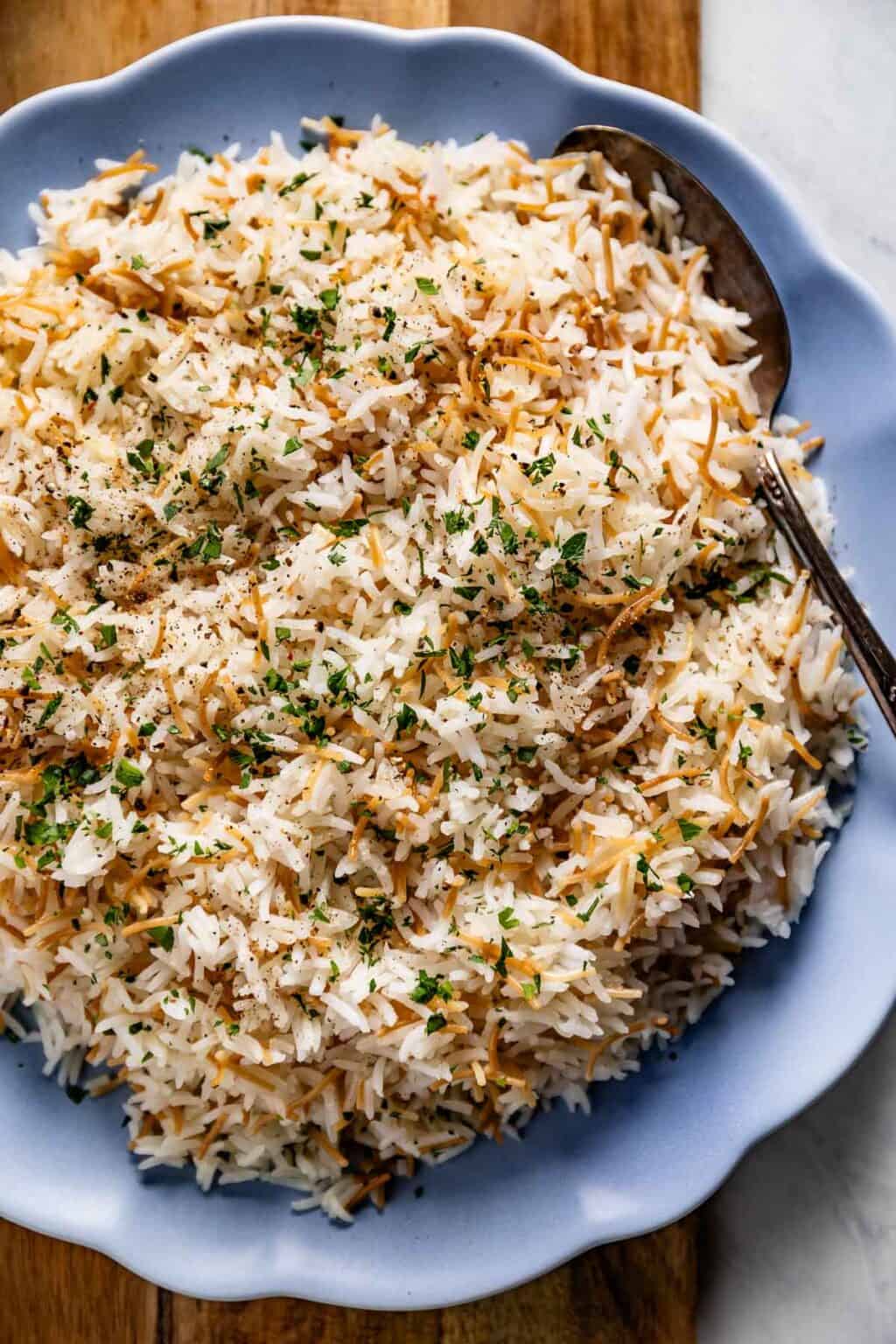 Vermicelli Rice (Lebanese Rice with Vermicelli) - Foolproof Living