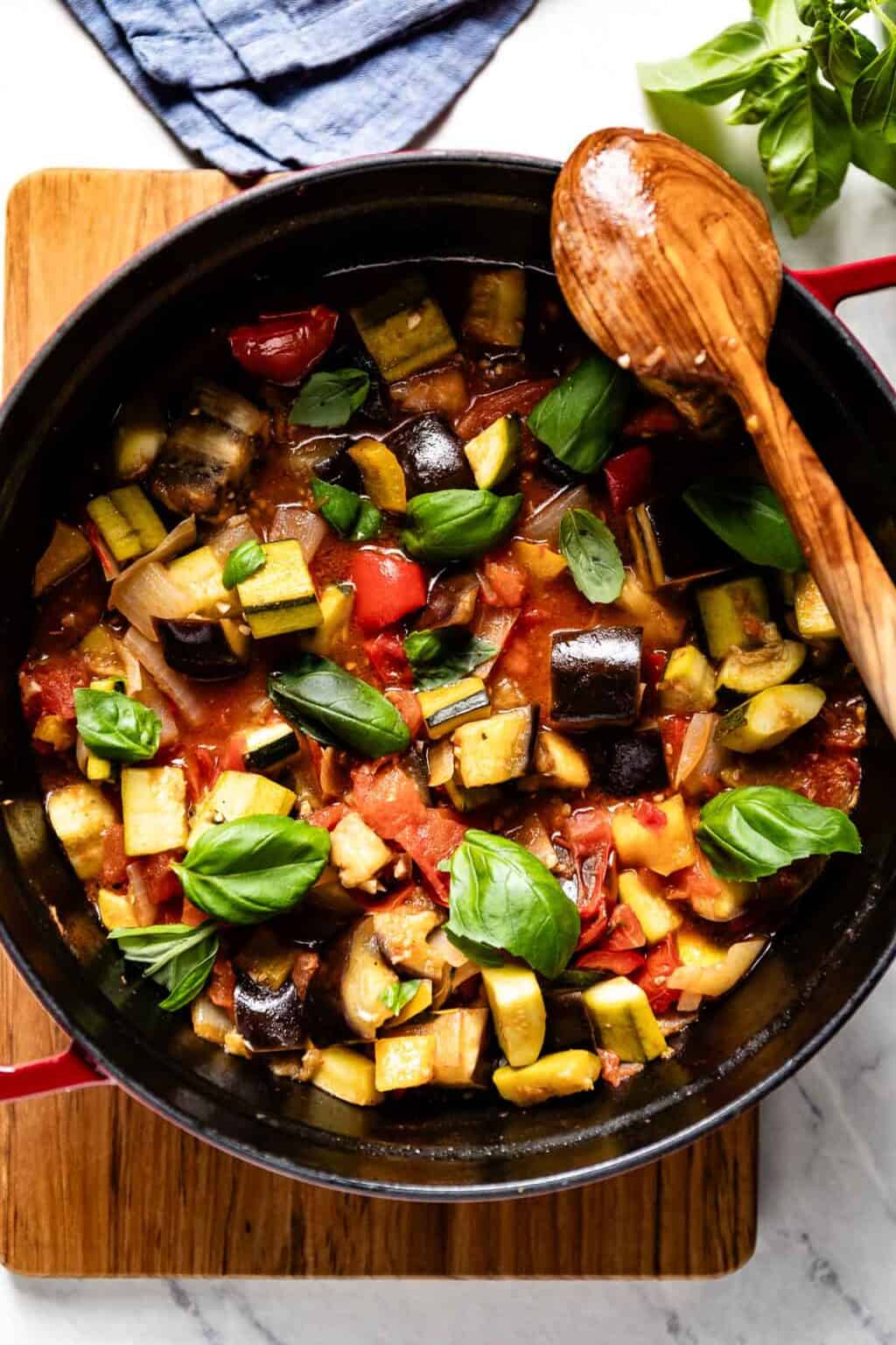Easy Ratatouille Recipe (One Pot French Vegetable Stew)