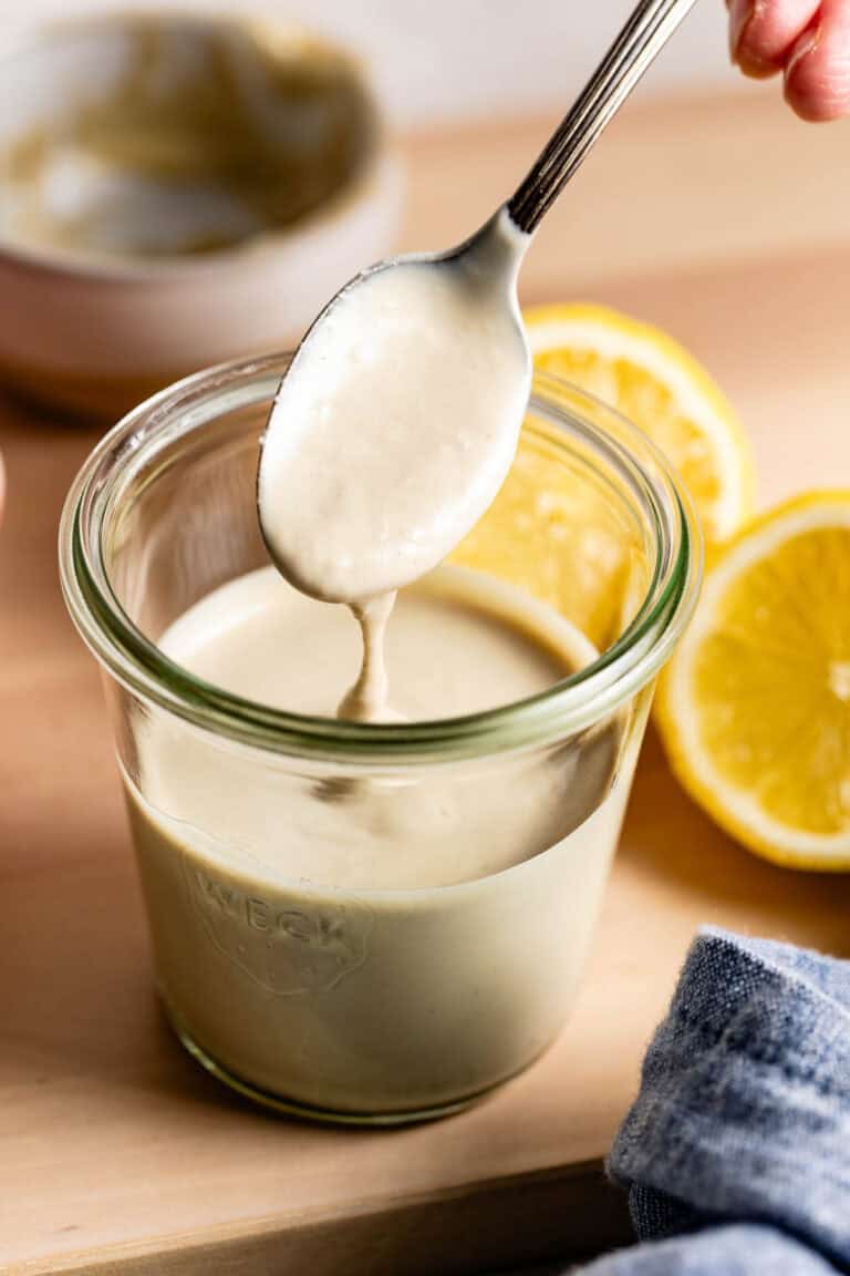 Lemon Tahini Sauce Recipe (Quick & Easy To Make)