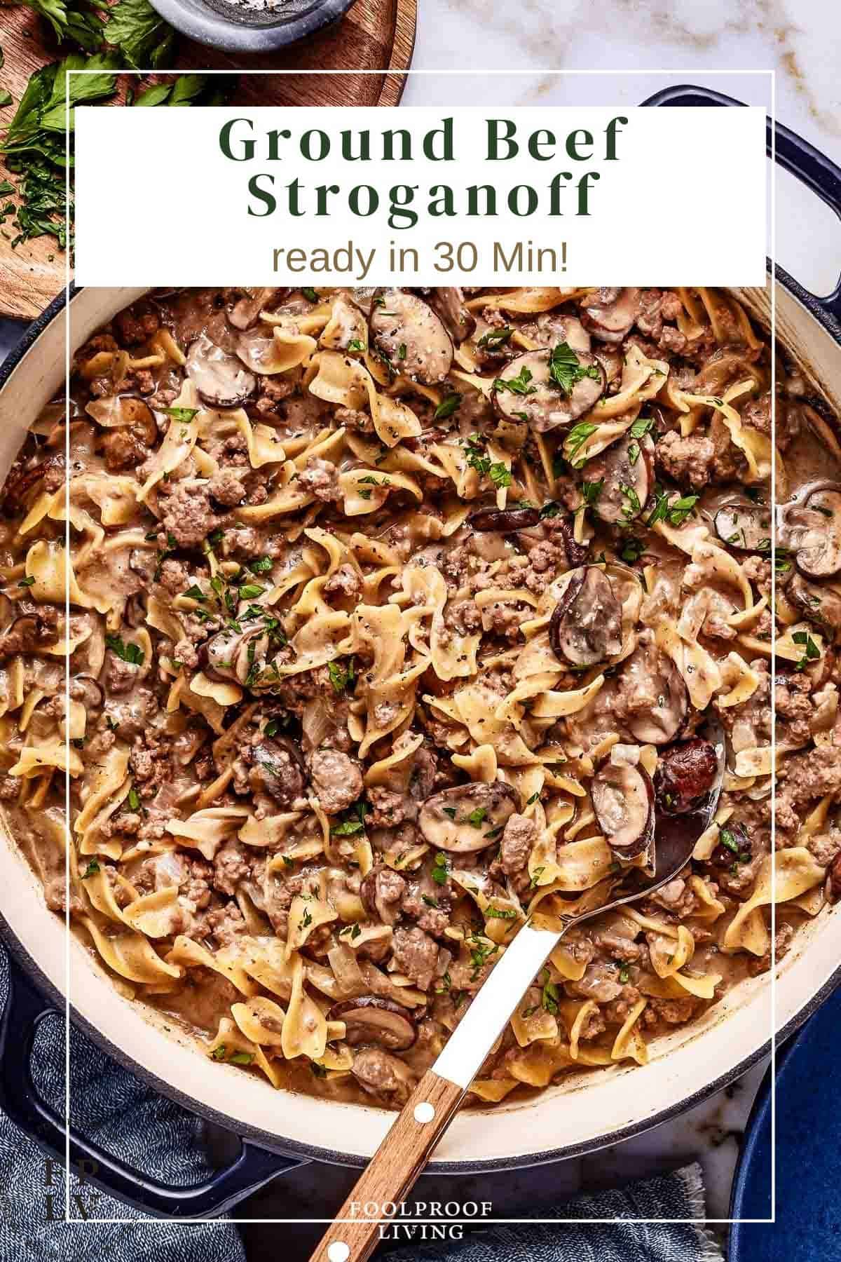 Ground Beef Stroganoff Recipe (Hamburger Stroganoff)