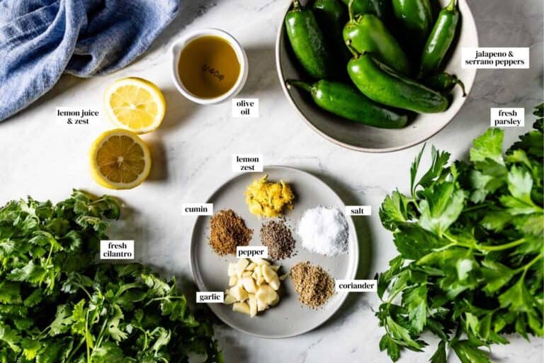 Schug (Zhoug) Recipe - Yemenite Spicy Green Sauce
