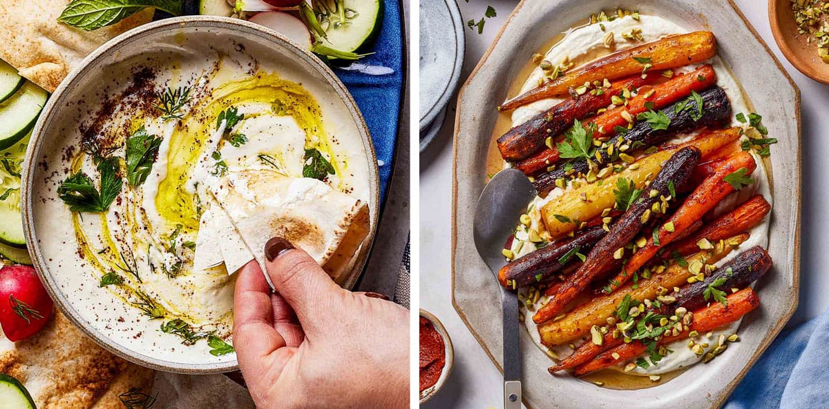 Images of recipe ideas that uses this whipped feta recipe.