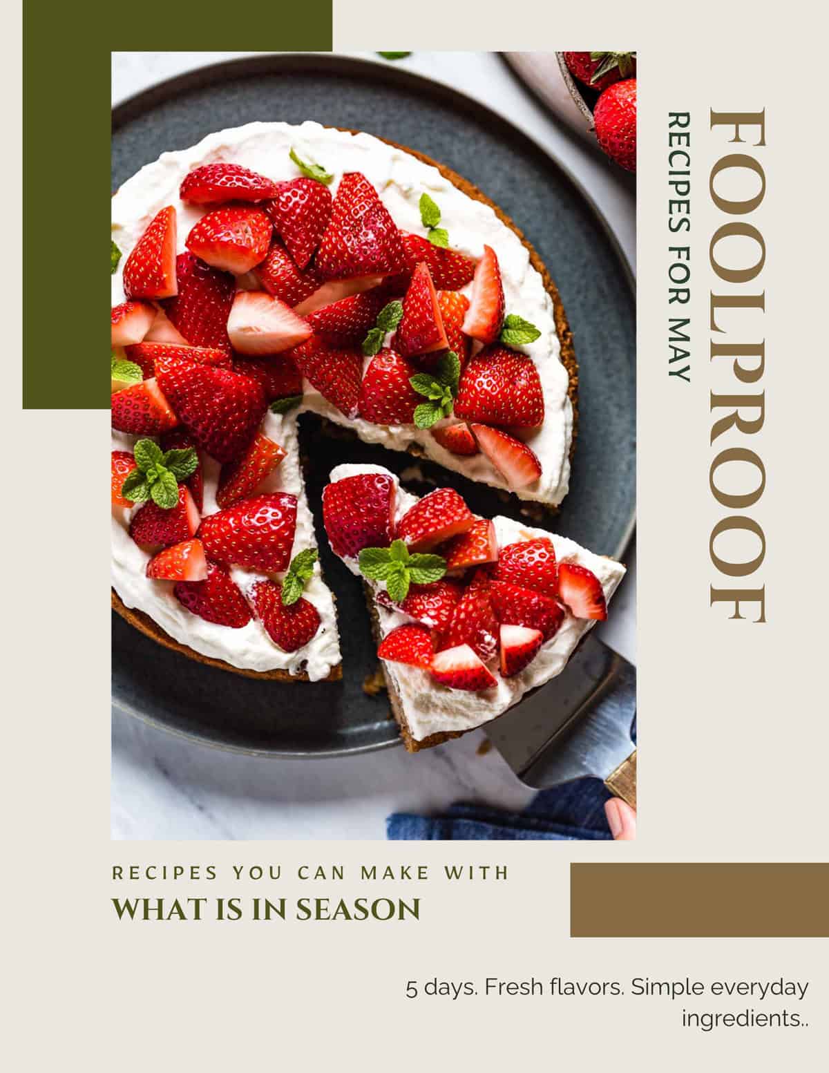 The cover page for Foolproof Living's May email series.