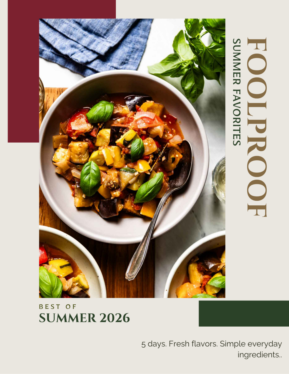 The cover page for new email subscribers with a photo of ratatouille.