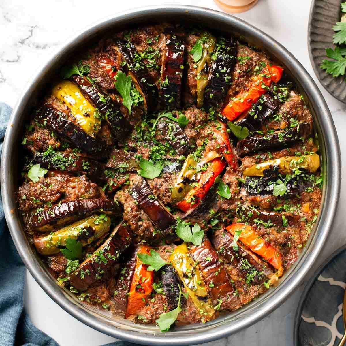 Eggplant Kebab (Turkish Fırında Patlıcan Kebabı)