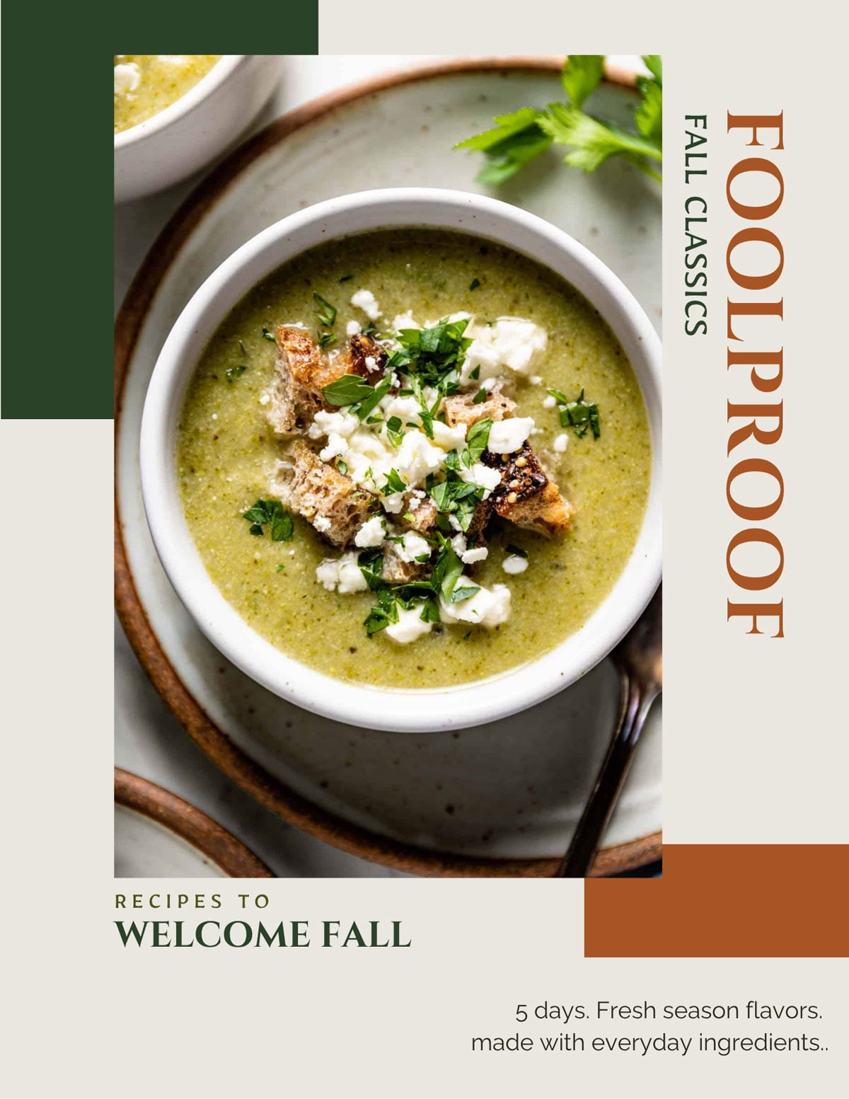 Cover picture for September 2026 email promos with a broccoli soup photo in the middle.